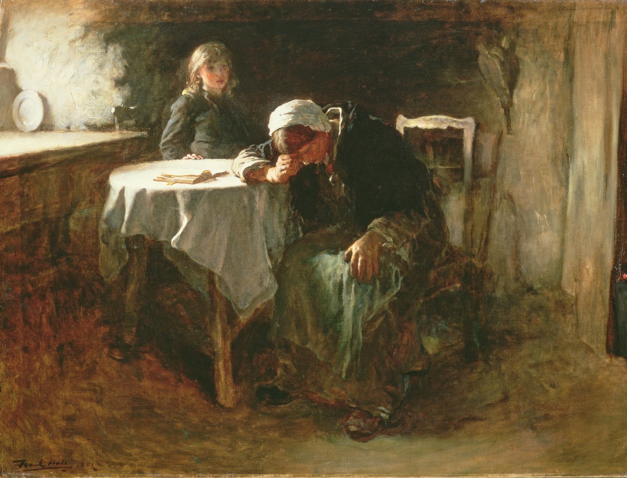 Förtvivlan, 1881 av Frank Holl