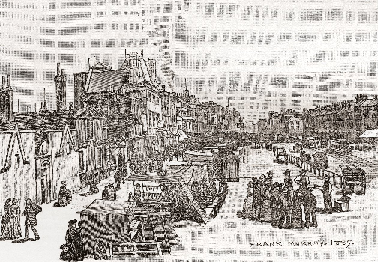 Whitechapel Road, London, England, 1885 av Frank Murray