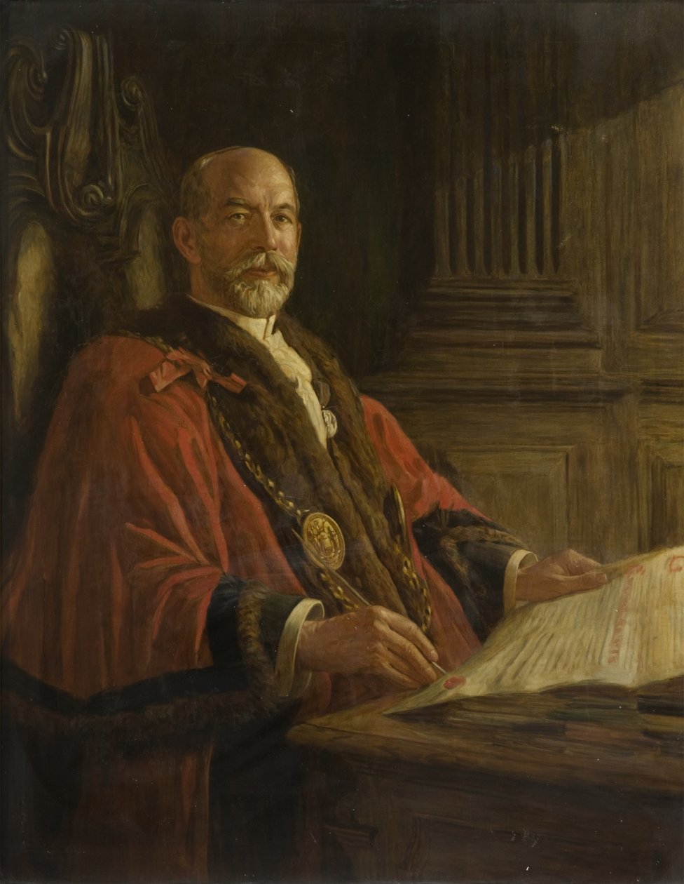 Porträtt av rådmannen Robert Readhead av Frank Stanley Ogilvie