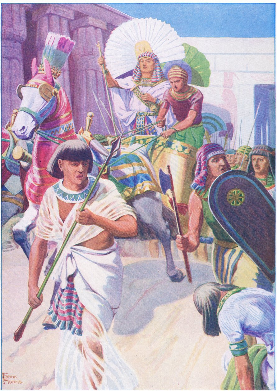 Joseph the ruler, från The Bible Picture Book utgiven av Thomas Nelson, c.1950 av Frank Adams