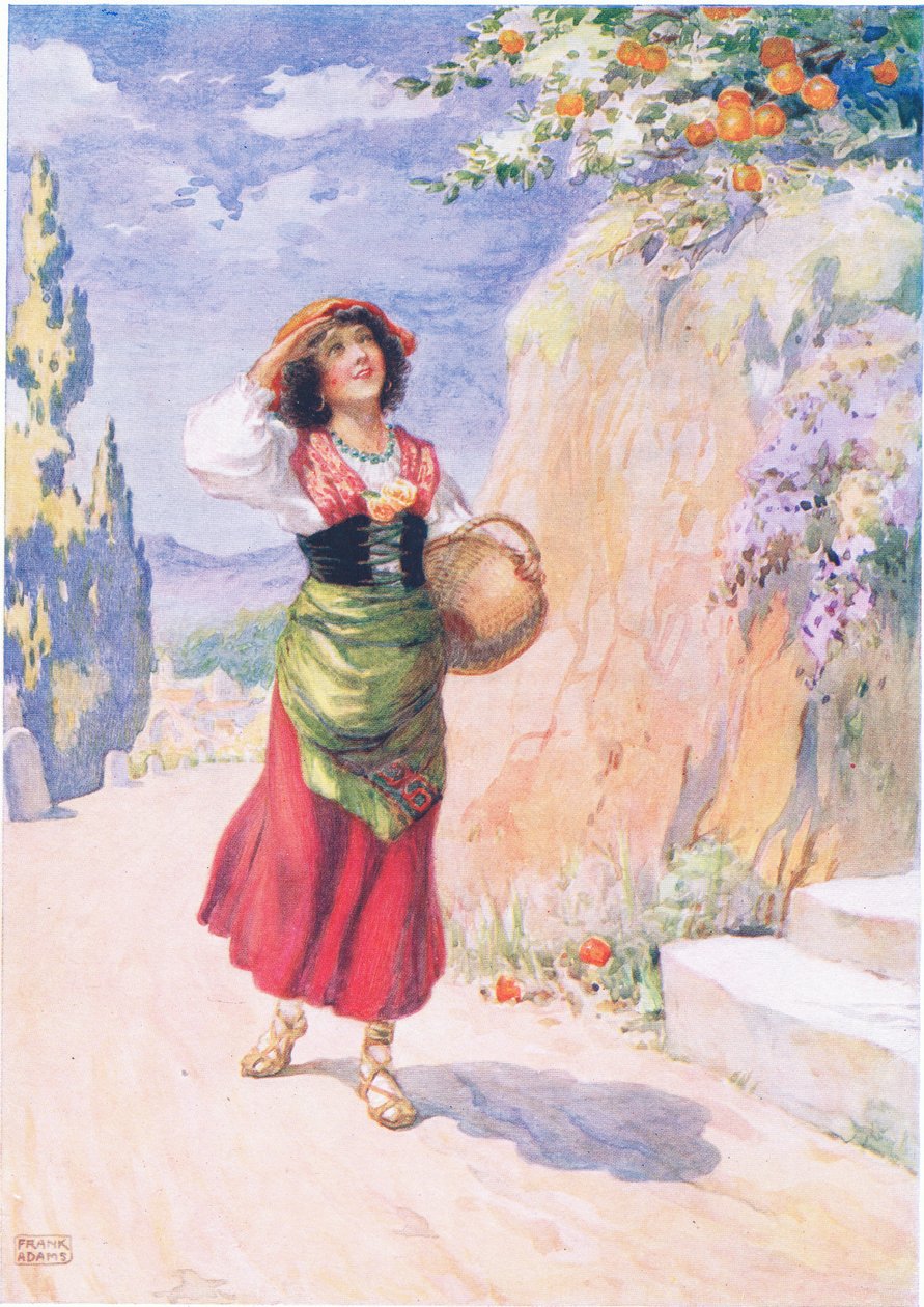 Pippa Passes, från Pippa Passes av Robert Browning (1812-89) illustrerad i barnberättelser från The Poets av M.B.Belgrave och H.Hart av Frank Adams
