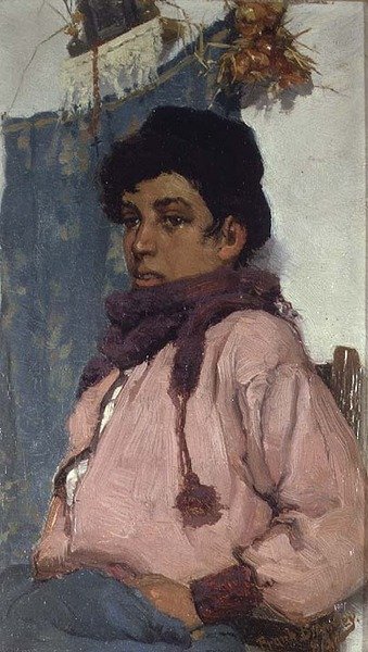 Den italienska Fisher Boy av Frank Bramley