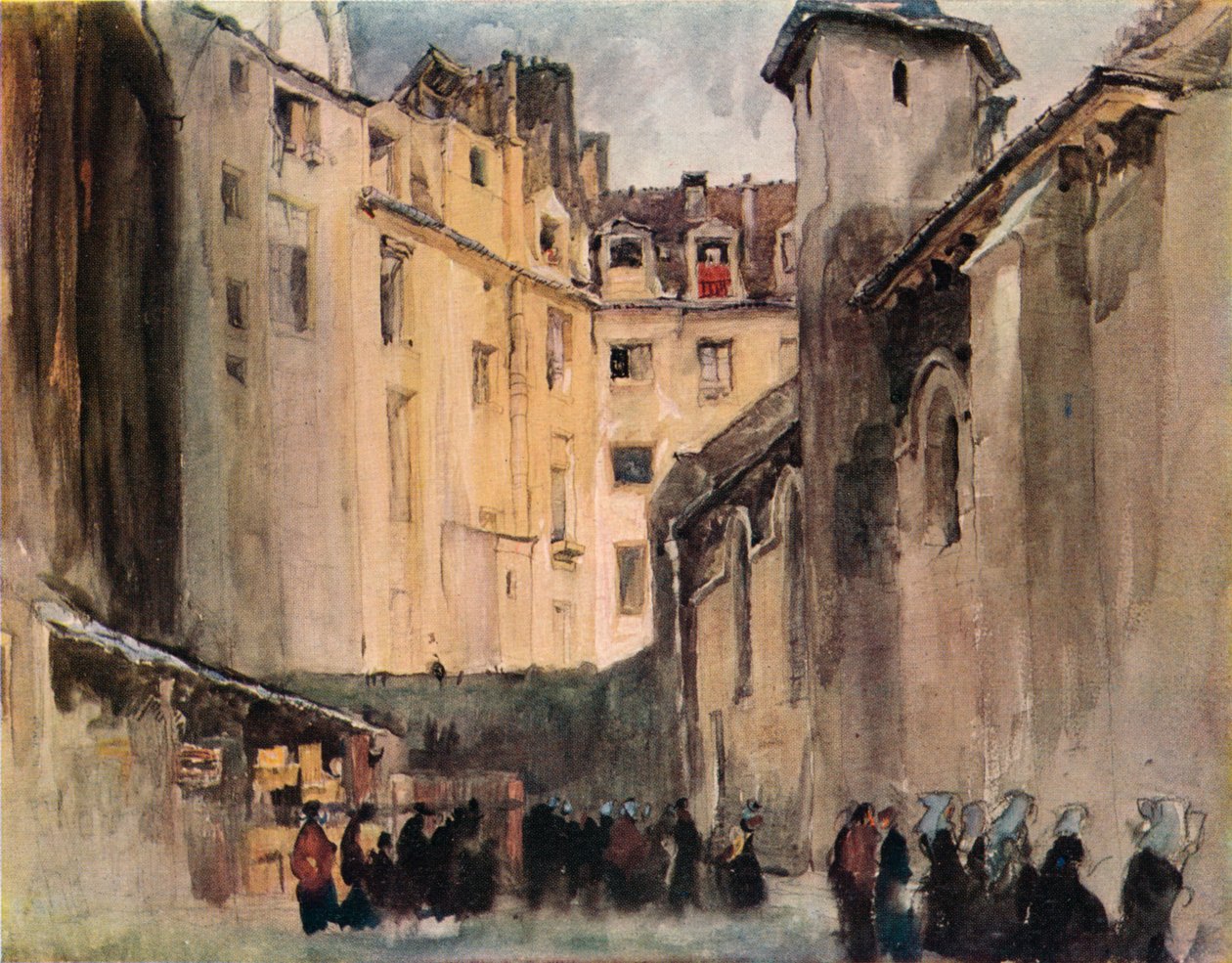 "S:t Julien-le-Pauvre-kyrkan", 1915 av Frank Brangwyn