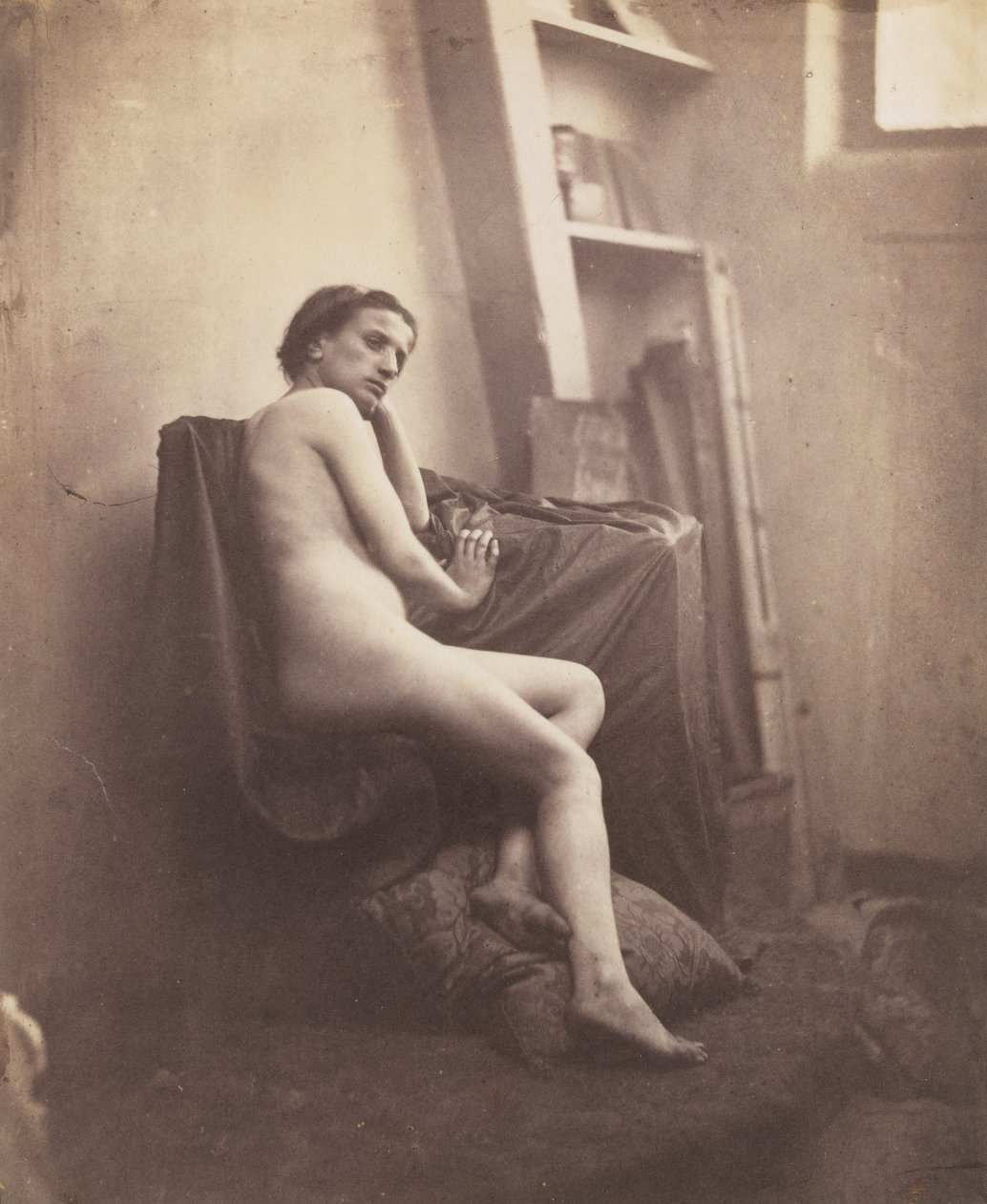 [Kvinna naken i studio], 1856-59. av Frank Chauvassaigne