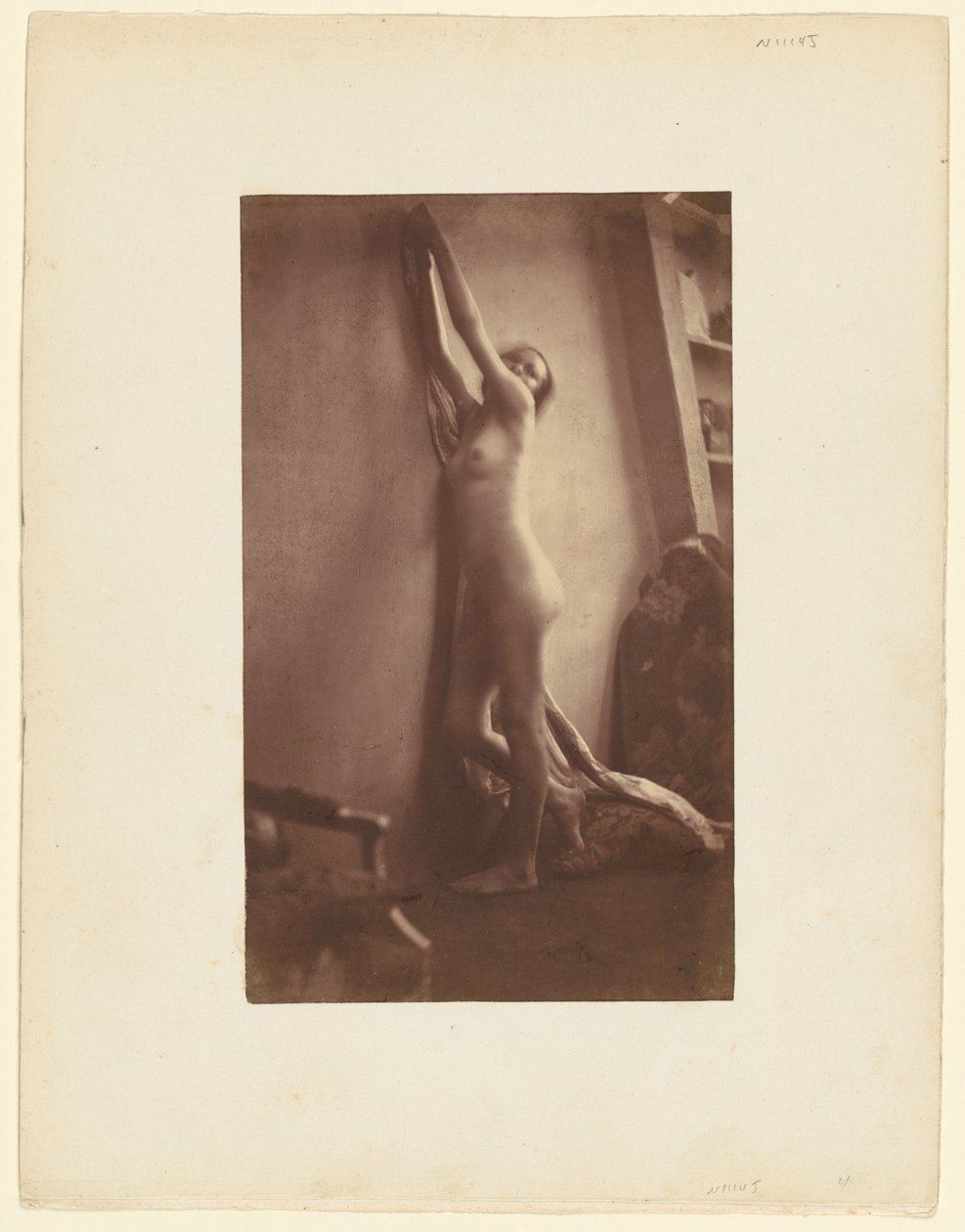 Nakenbild, ca 1856 (foto) av Frank Chauvassaigne