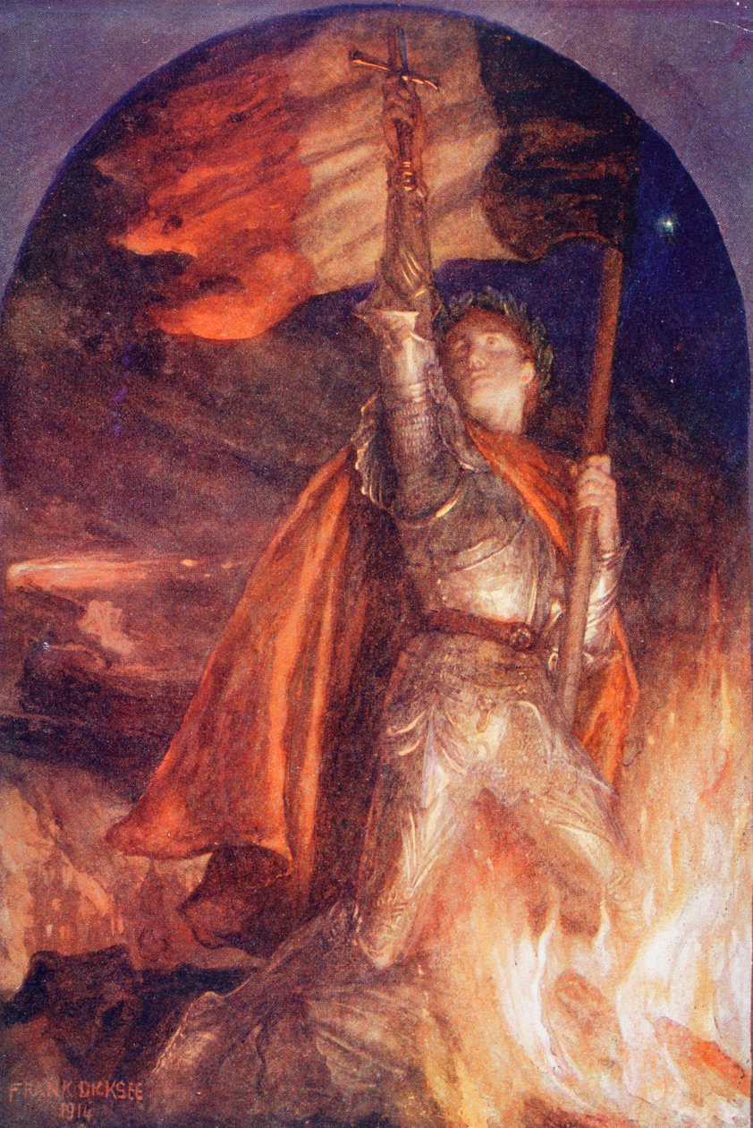Resurgam eller I Shall Rise Again, efter en målning av Frank Dicksee, från King Albert