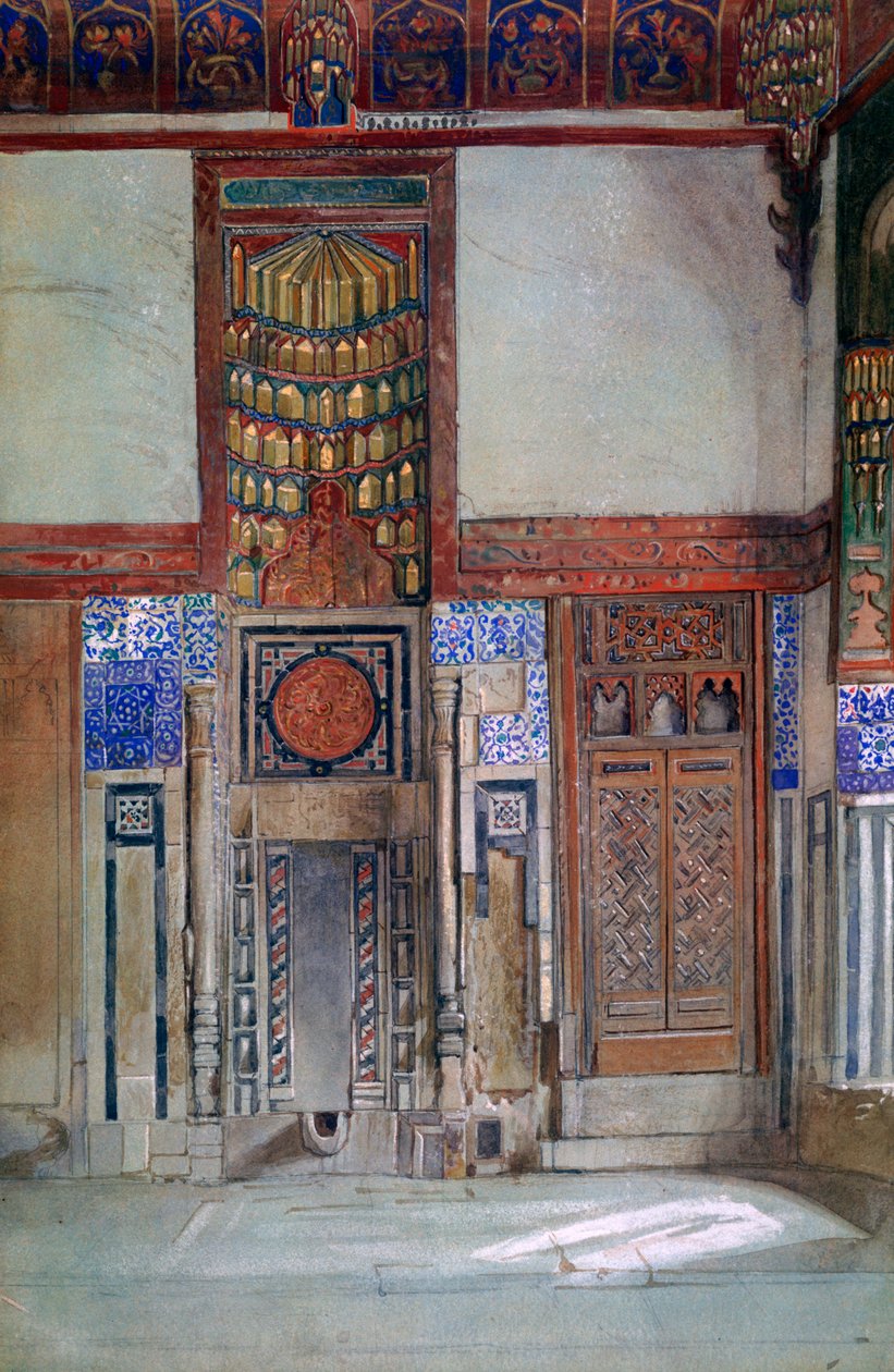 Moufti Sheikh el Mahadis hus, Kairo, 1873 av Frank Dillon