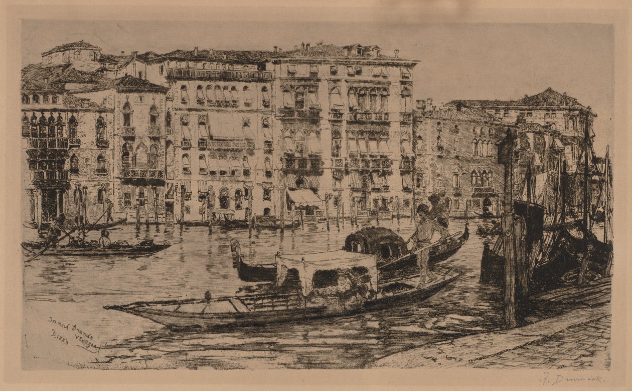 Canal Grande, Venedig av Frank Duveneck