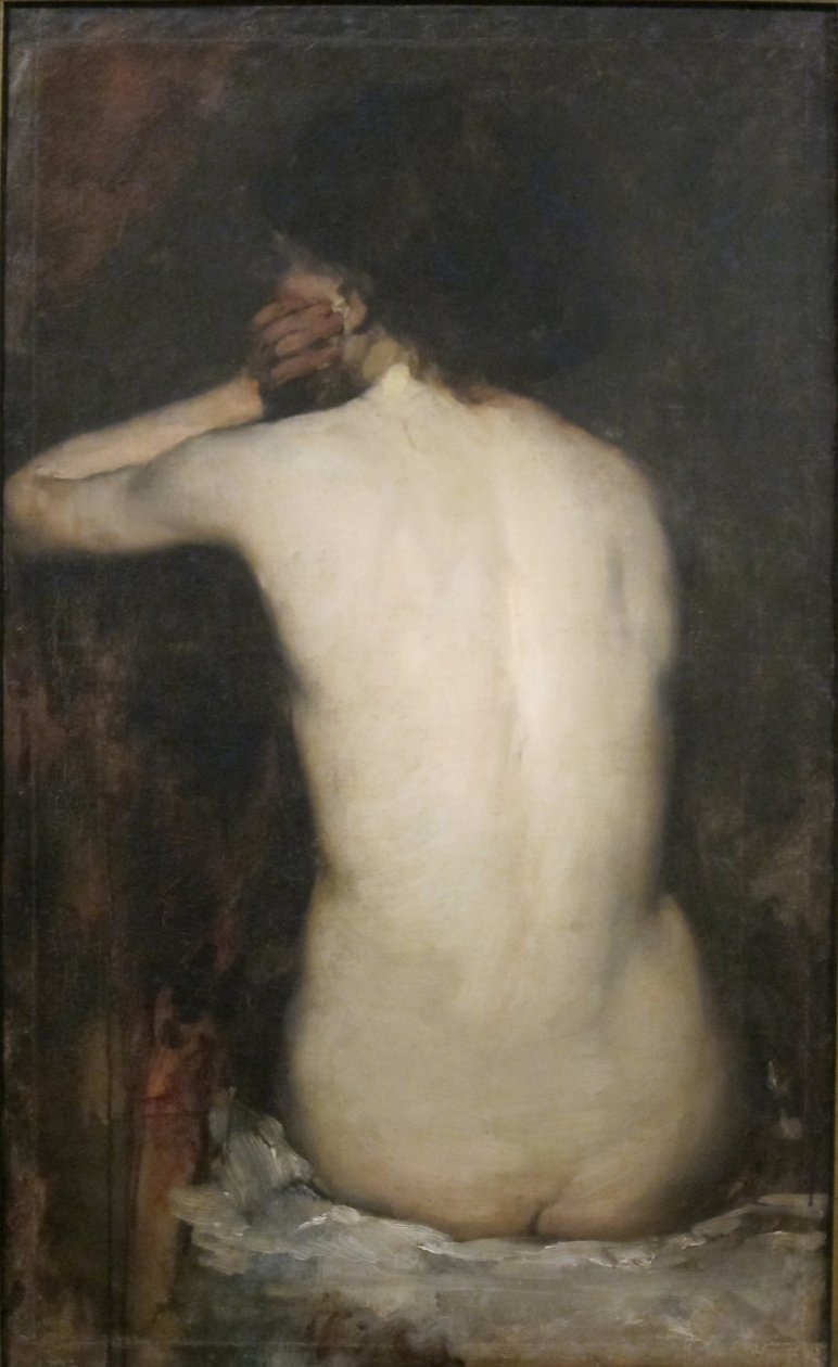 "Naken rygg, studie" av Frank Duveneck, Cincinnati Art Museum av Frank Duveneck
