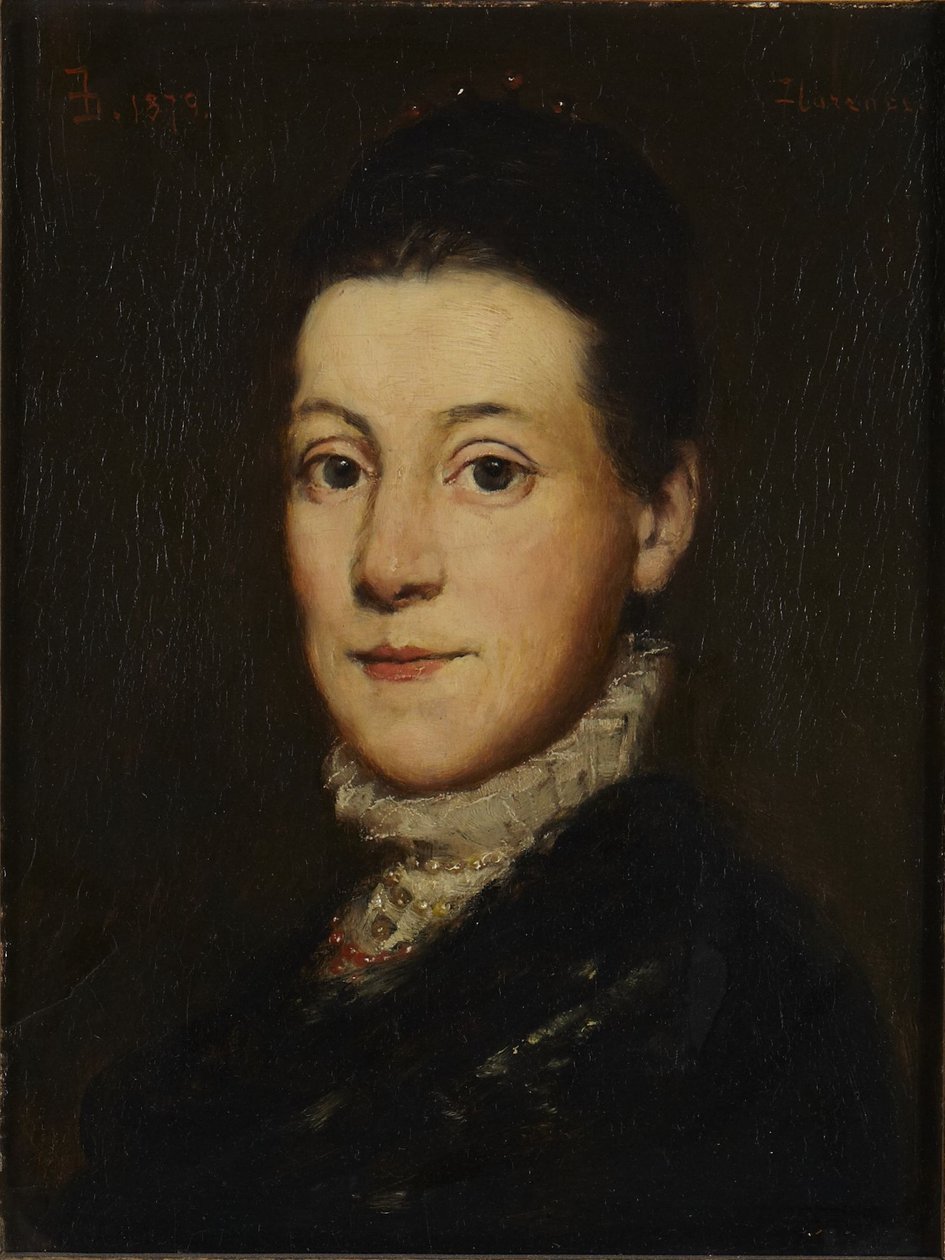 Porträtt av en kvinna av Frank Duveneck