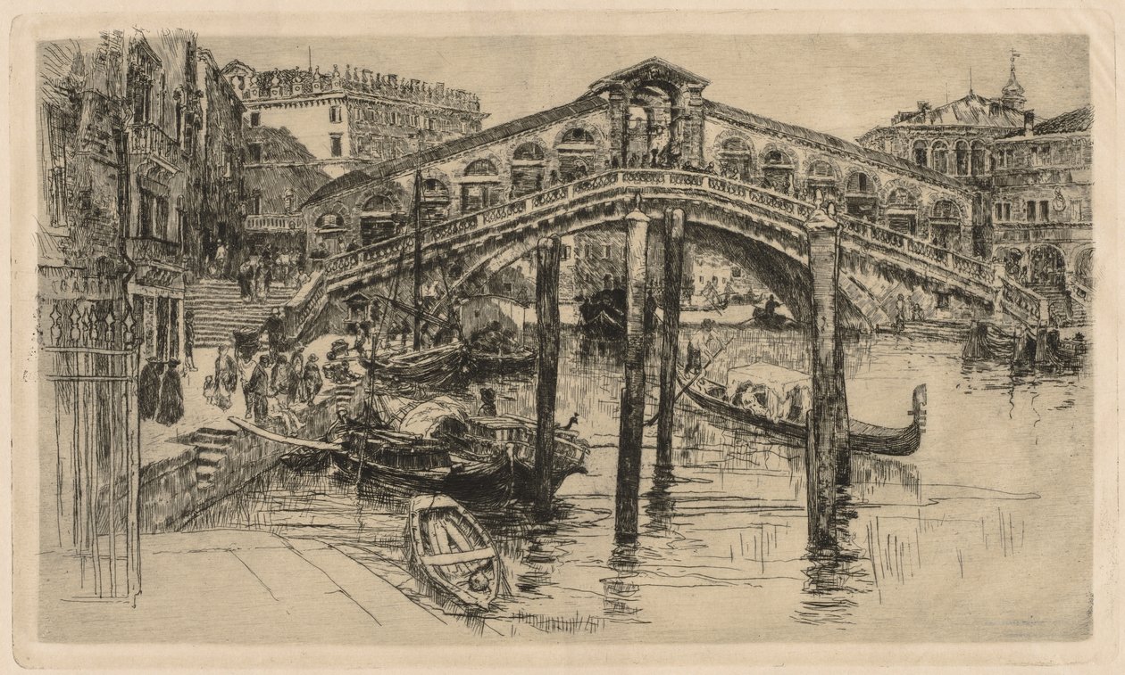 Rialto, Venedig av Frank Duveneck