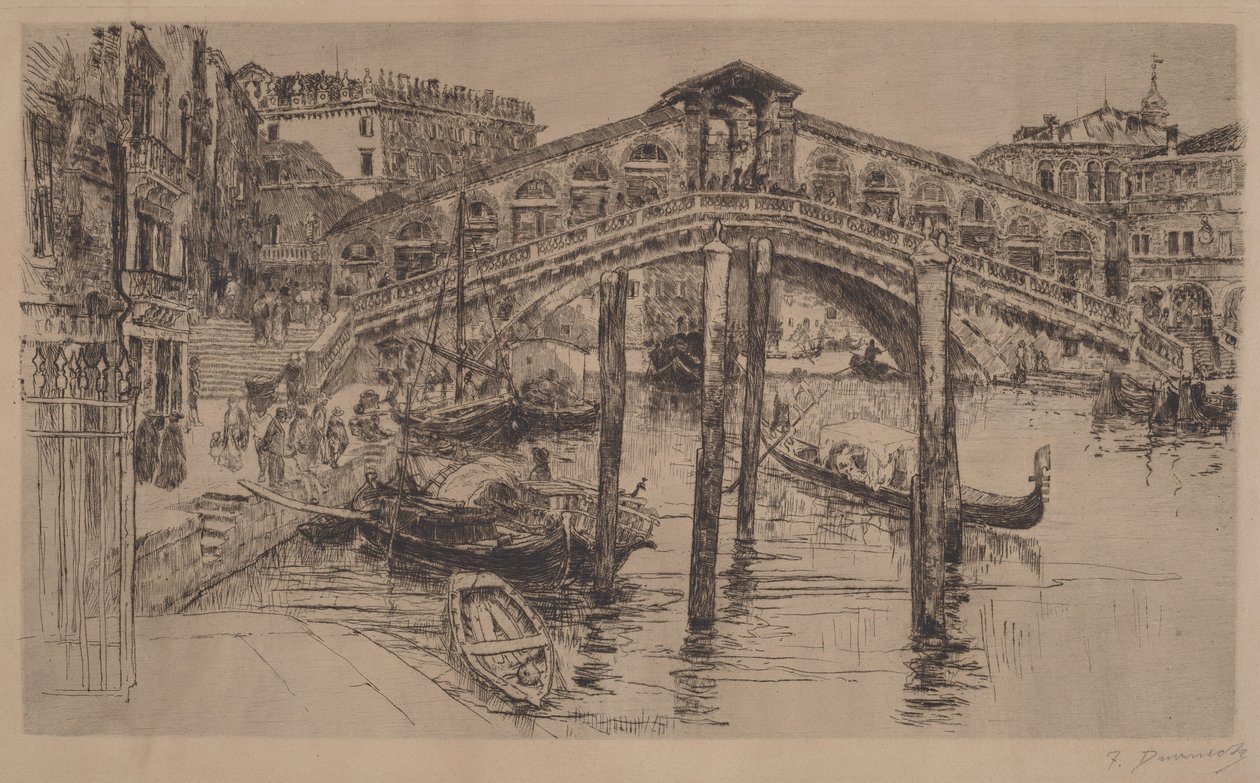 Rialto, Venedig av Frank Duveneck
