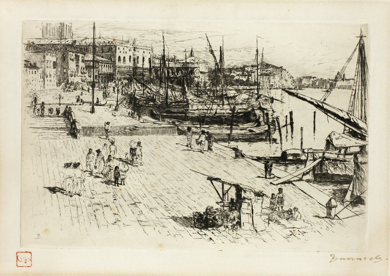 Riva, med blick mot storhertigpalatset av Frank Duveneck