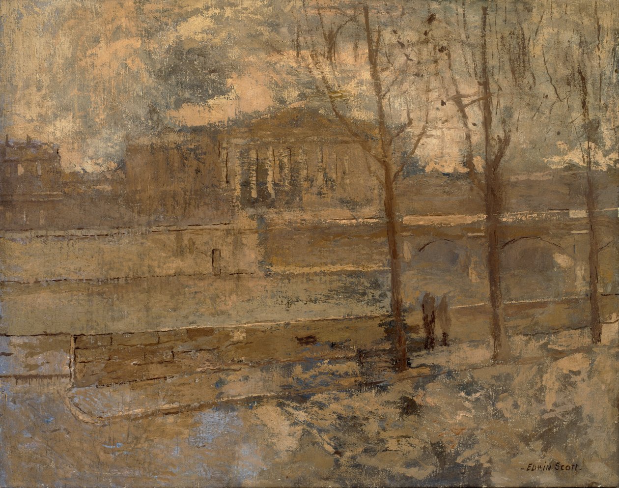 Kammarkollegiet i en dimma, n.d. av Frank Edwin Scott