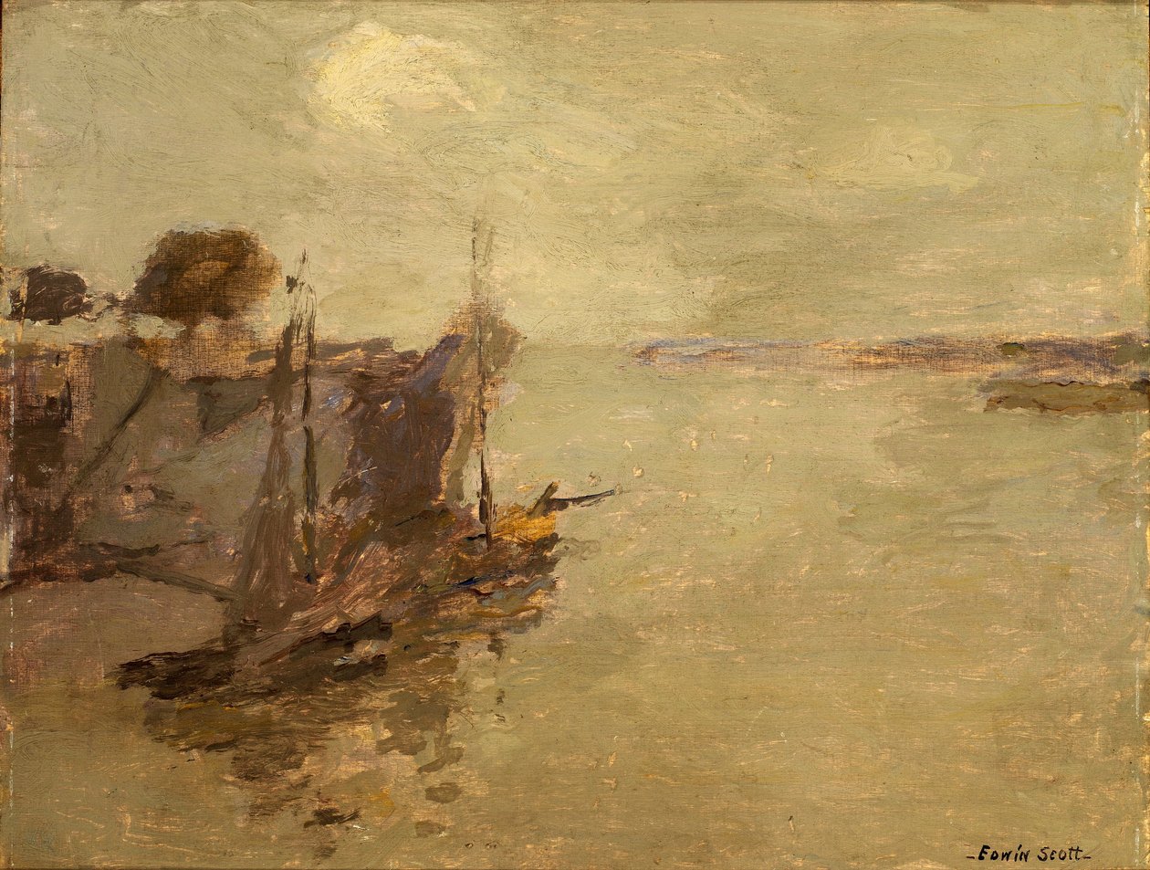 Honfleur Fiskebåtar nr. 2 av Frank Edwin Scott