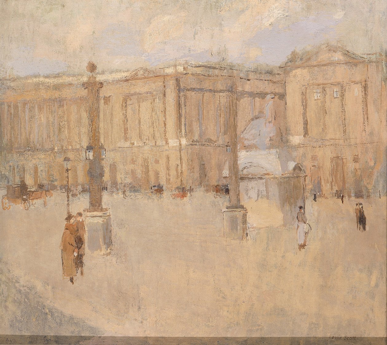 Place de la Concorde nej. I av Frank Edwin Scott