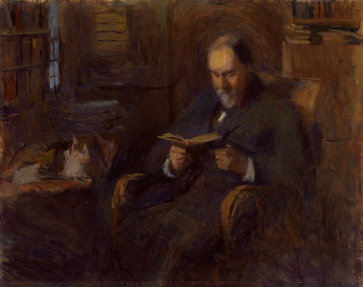 Porträtt av Sanford Saltus i New York, ca. 1915. av Frank Edwin Scott