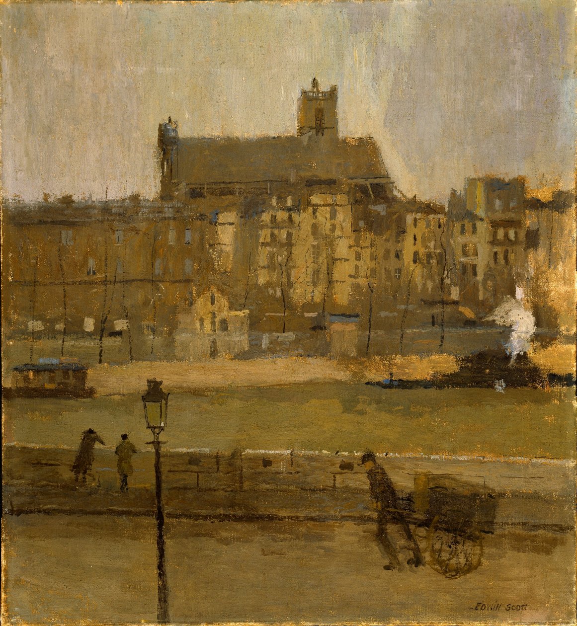 Quai de la Seine, St. Gervais kyrka av Frank Edwin Scott
