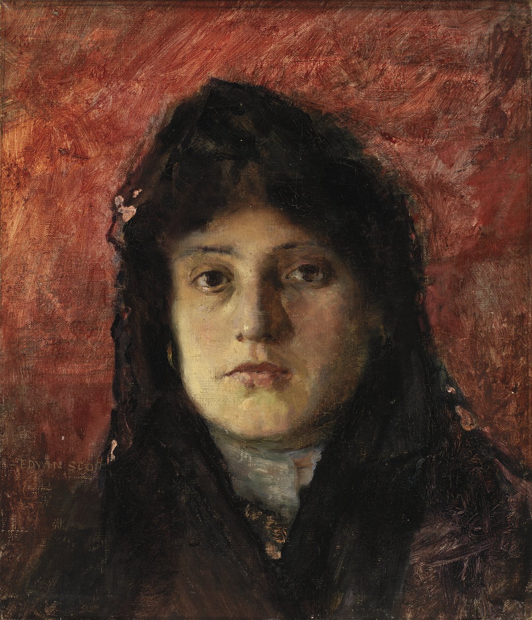 Chef för en kvinna, ca. 1910. av Frank Edwin Scott