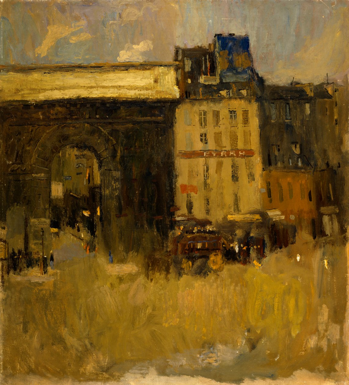 Gamla hus Paris, n.d. av Frank Edwin Scott