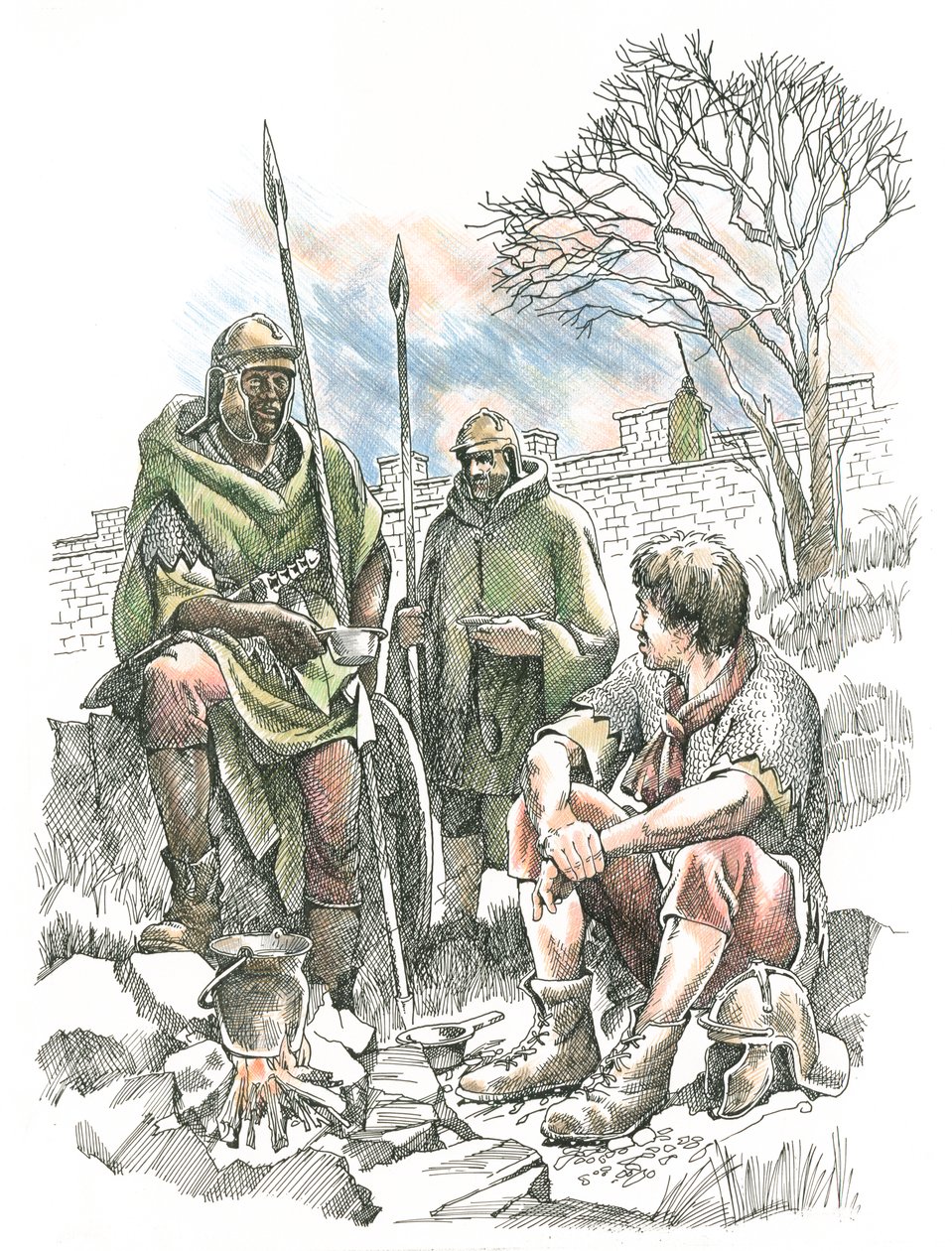 Romerska soldater, c2:a århundradet, c1990-2010 av Frank Gardiner