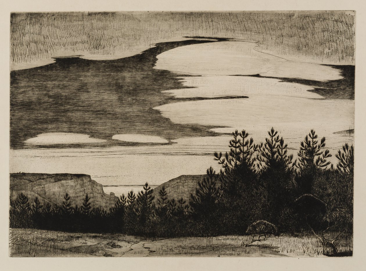 En utsikt över viken [Lamorna] av Frank Gascoigne Heath