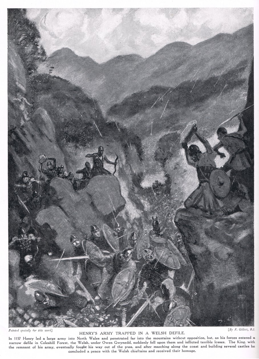 Henrys armé instängd i en walesisk förorening, 1920-talet av Frank Gillett