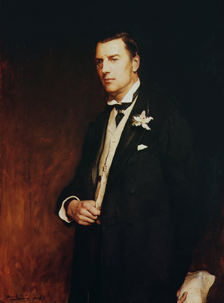 Porträtt av Joseph Chamberlain, 1886 av Frank Holl