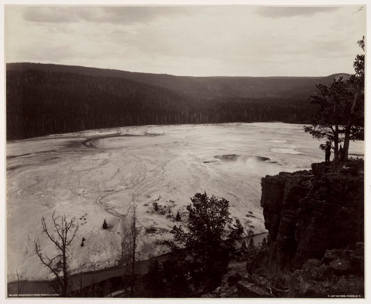 Hells Half Acre, Prismatic Springs, ca. sent 1880-tal. av Frank Jay Haynes