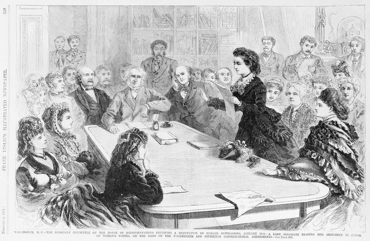 Washington D.C. Judiciary Committee..., från Frank Leslies Illustrated Newspaper, 1871 av Frank Leslie