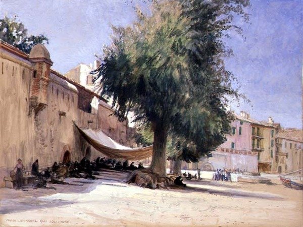 Net Menders, Collioure av Frank Lewis Emanuel