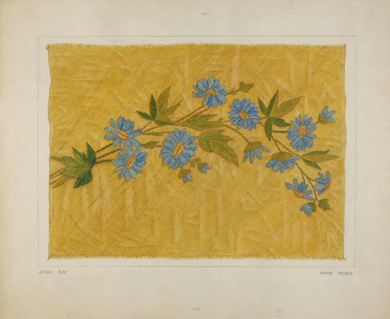 Crewel broderi av Frank Maurer