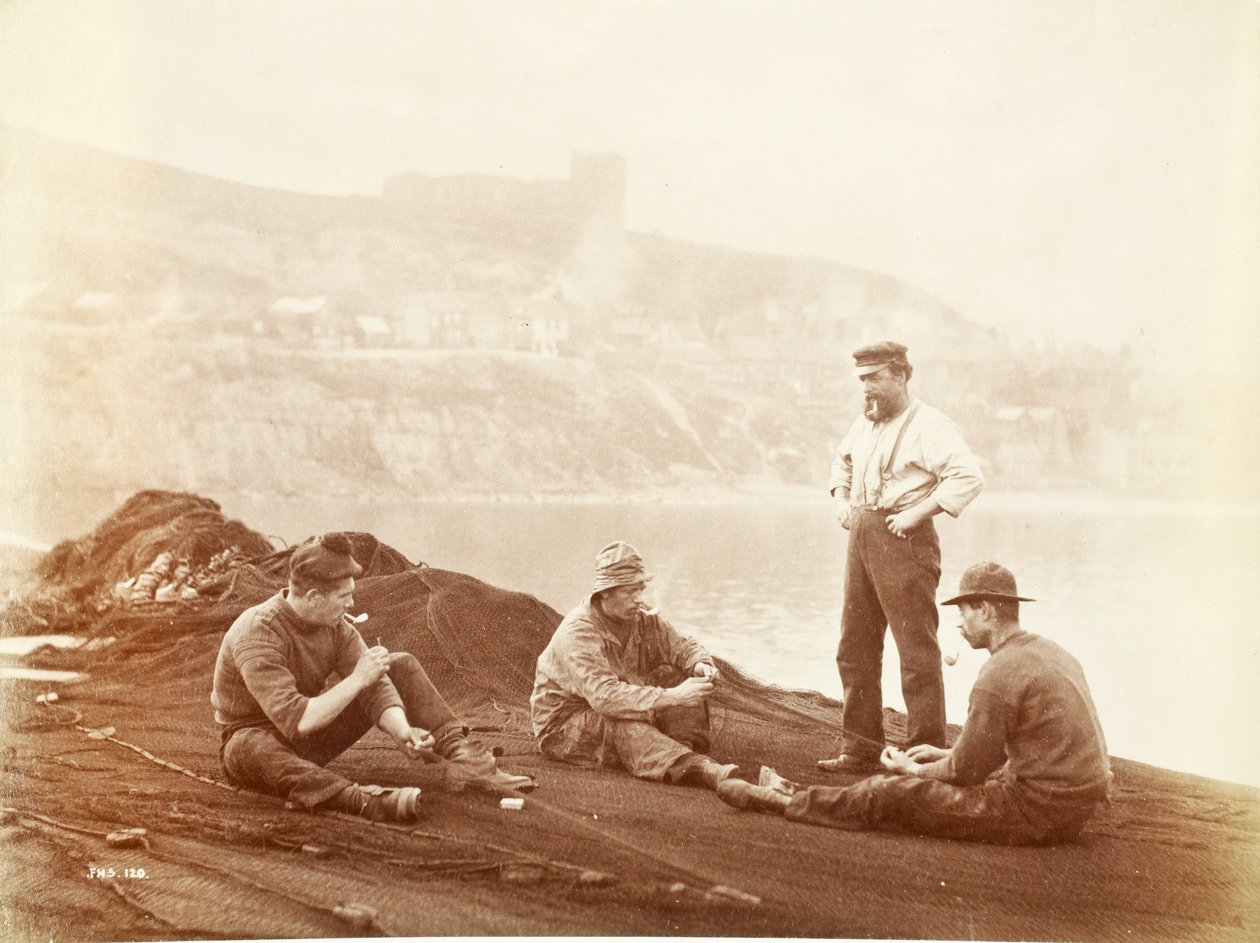 Lagning av näten av Frank Meadow Sutcliffe