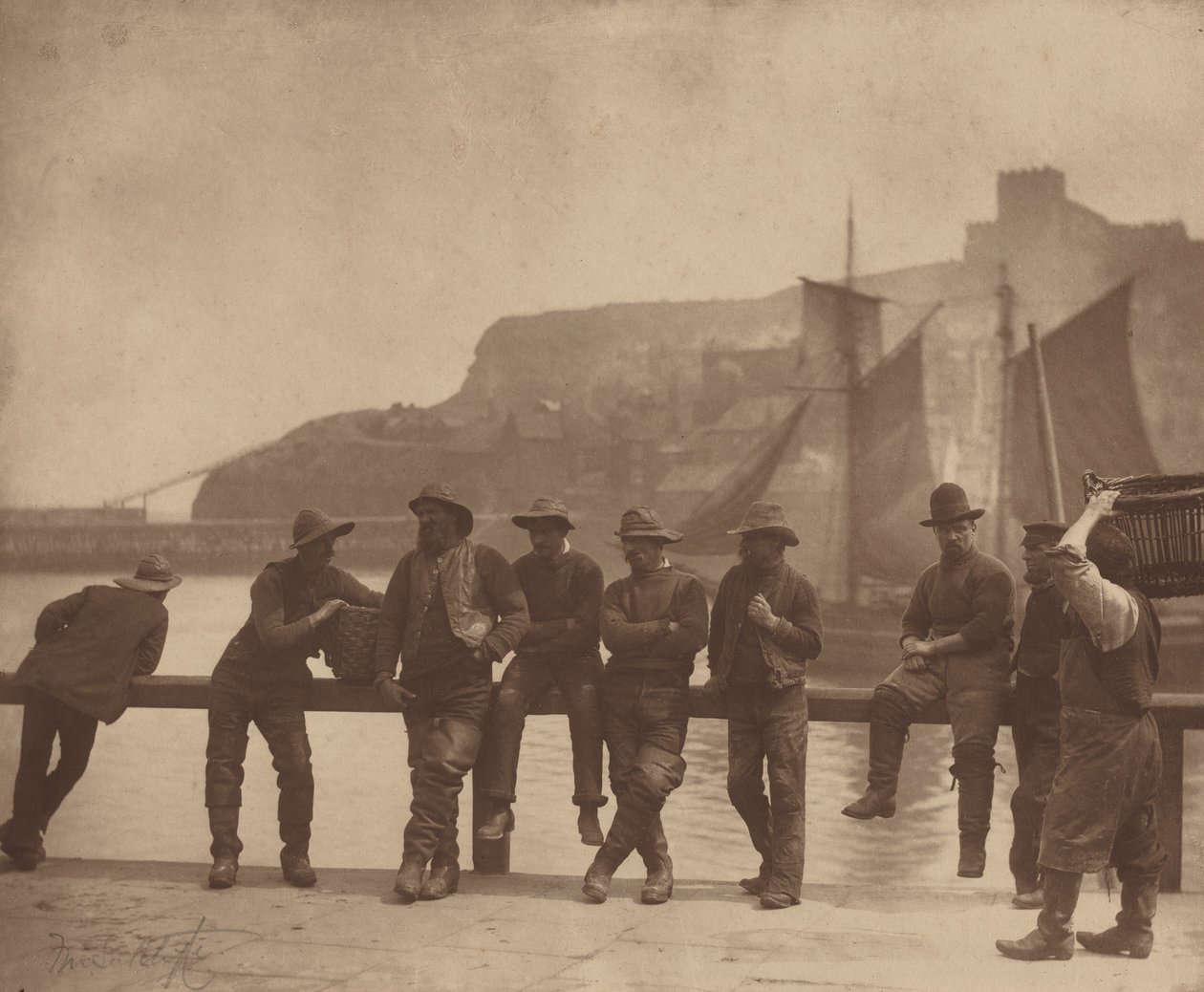 Whitby fiskare,ca. 1885 (foto) av Frank Meadow Sutcliffe