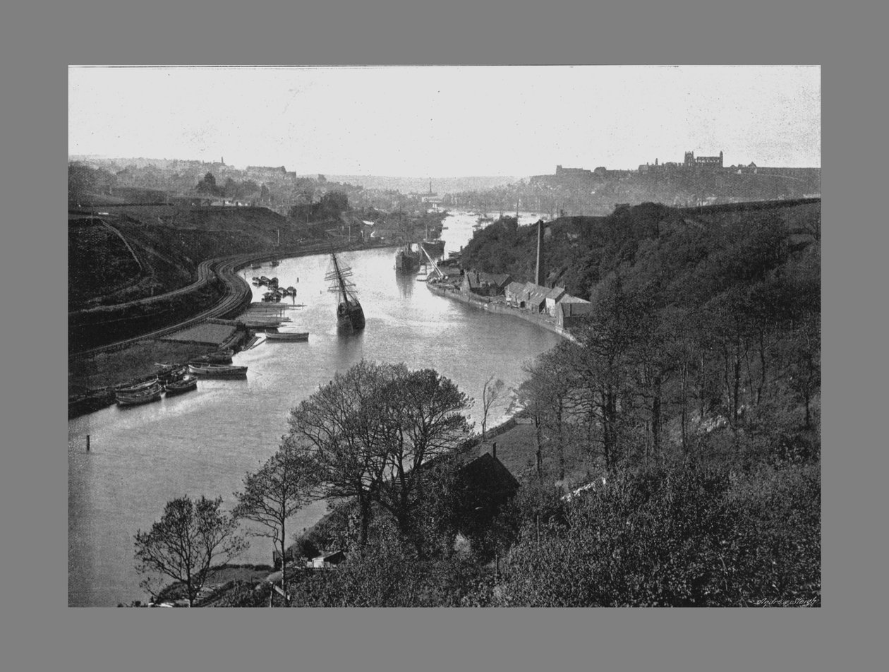 Whitby, från Larpool, c1900 av Frank Meadow Sutcliffe
