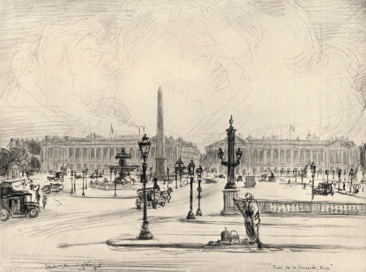 Place de la Concorde, 1915 av Frank Milton Armington