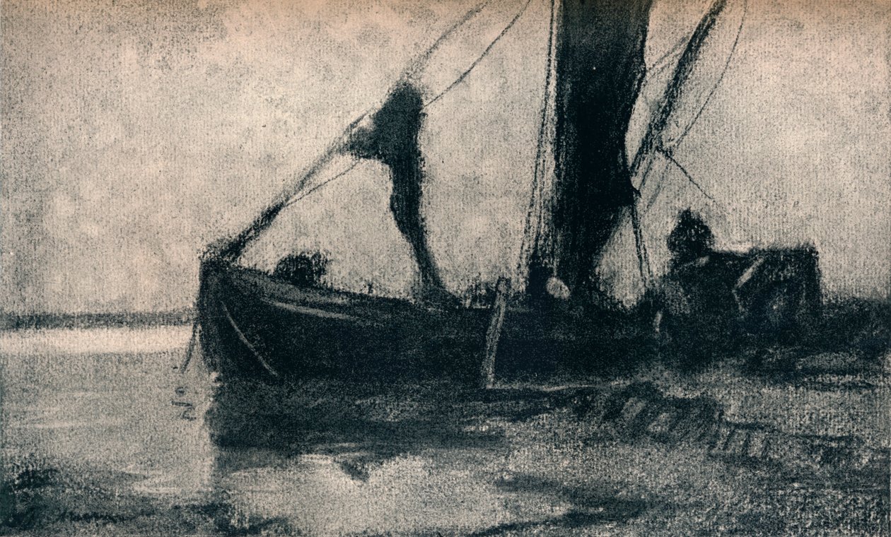 Lastar pråmen, c1800-talet av Frank Mura