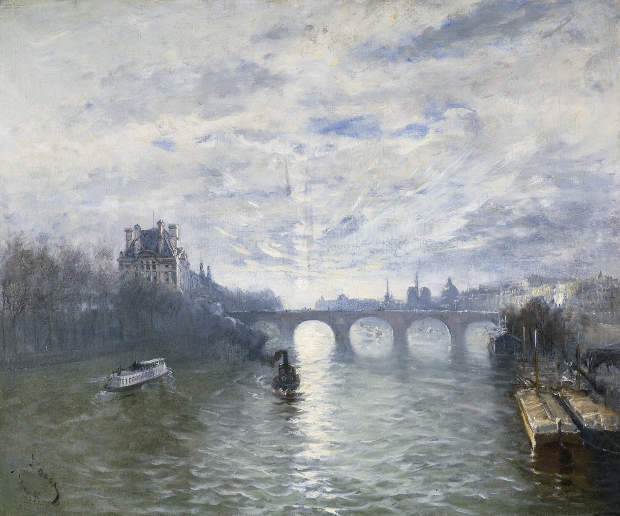 Paris Royale på Seine, 1895 av Frank Myers Boggs