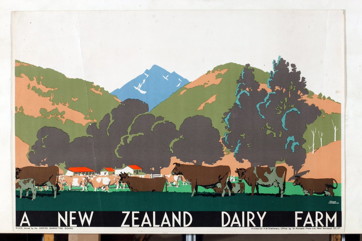 A New Zealand Dairy Farm, från serien 