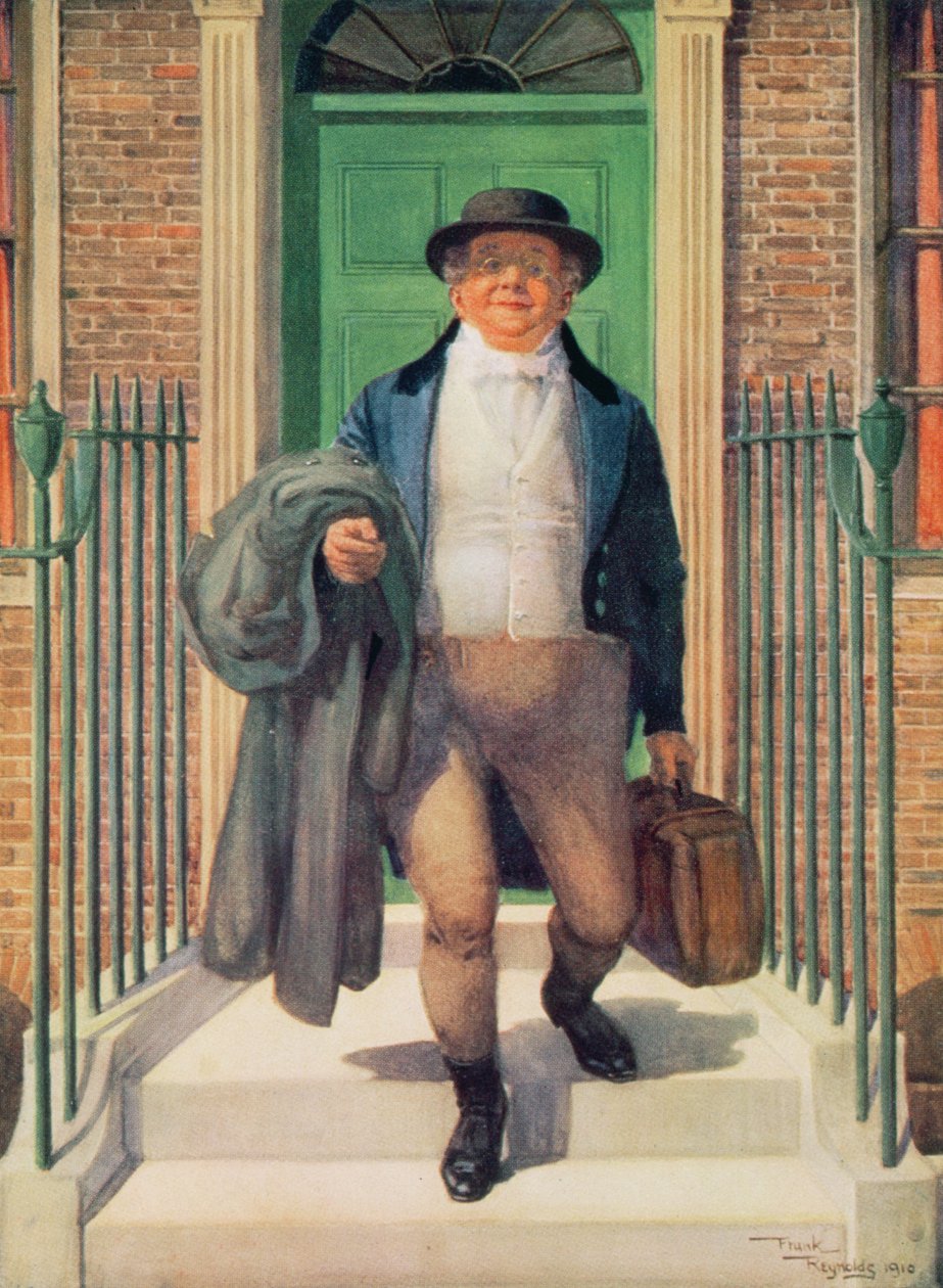 Mr Pickwick lämnar 48 Doughty Street av Frank Reynolds