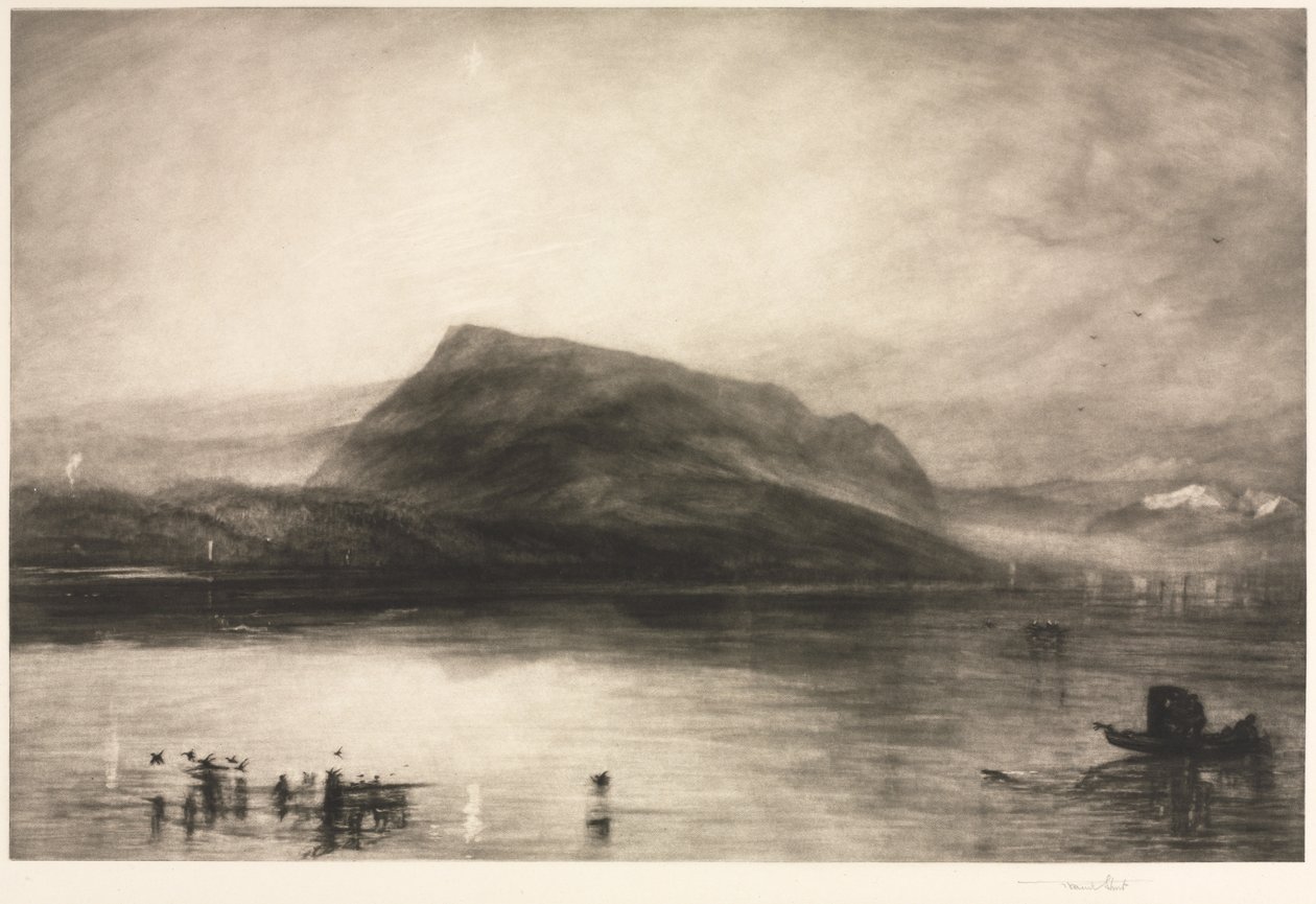 Berget Rigi i gryningen, 1910. av Frank Short