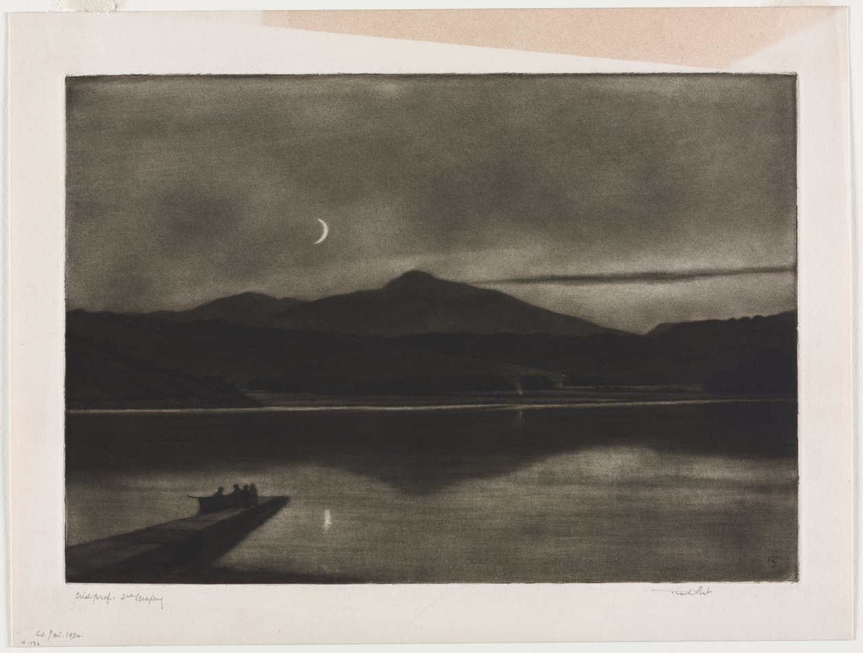 Screel Hill och Urr Water från Kypford av Frank Short
