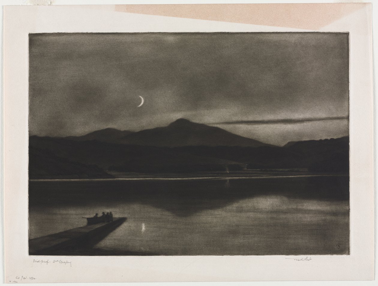 Screel Hill och Urr Water från Kypford av Frank Short