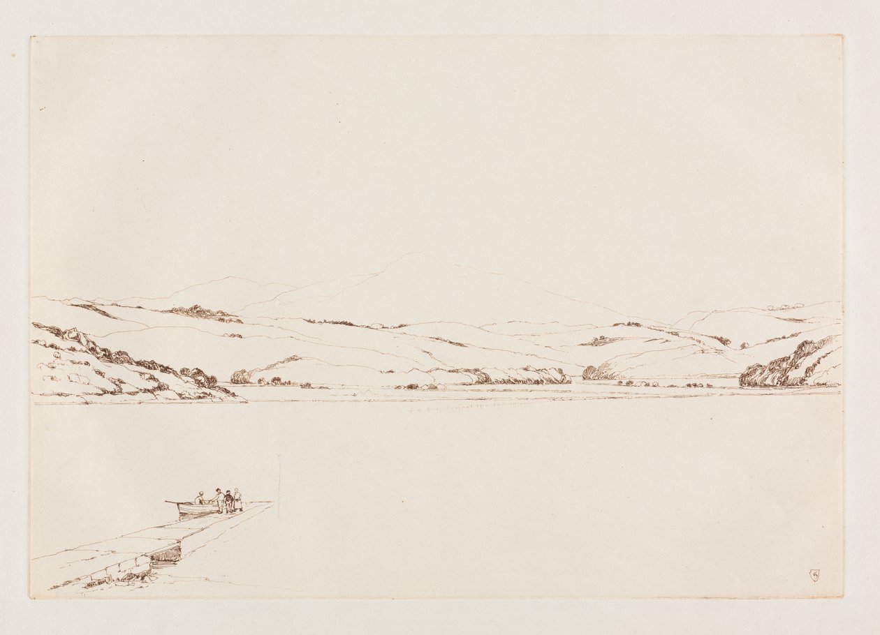 Screel Hill och Urr Water från Kypford av Frank Short