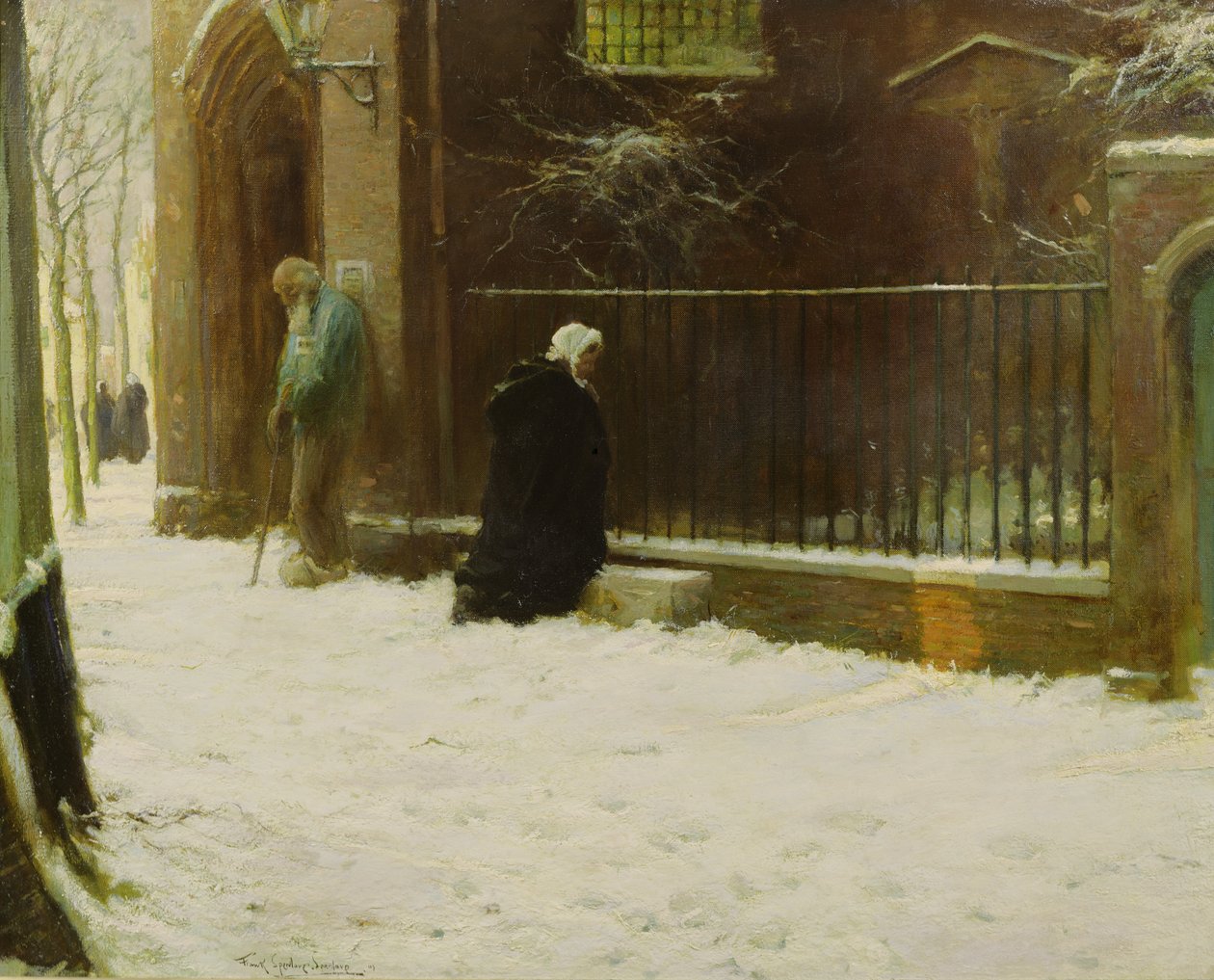 Utanför kyrkan av Frank Spenlove Spenlove