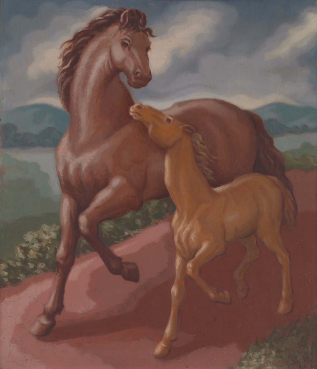 Filly och Colt, 1934. av Frank Stamato