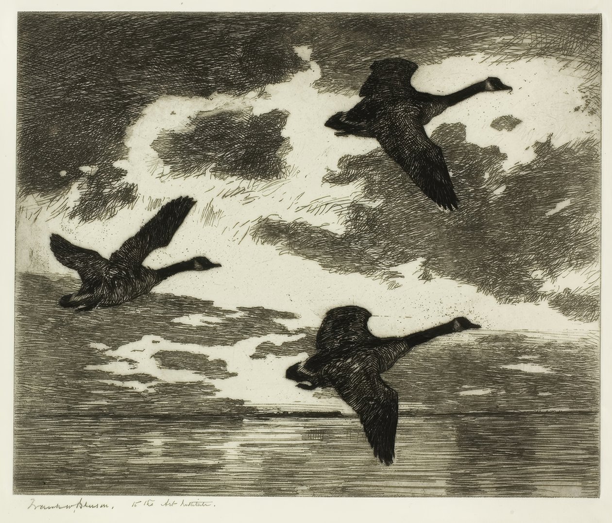 Molnig morgon av Frank Weston Benson