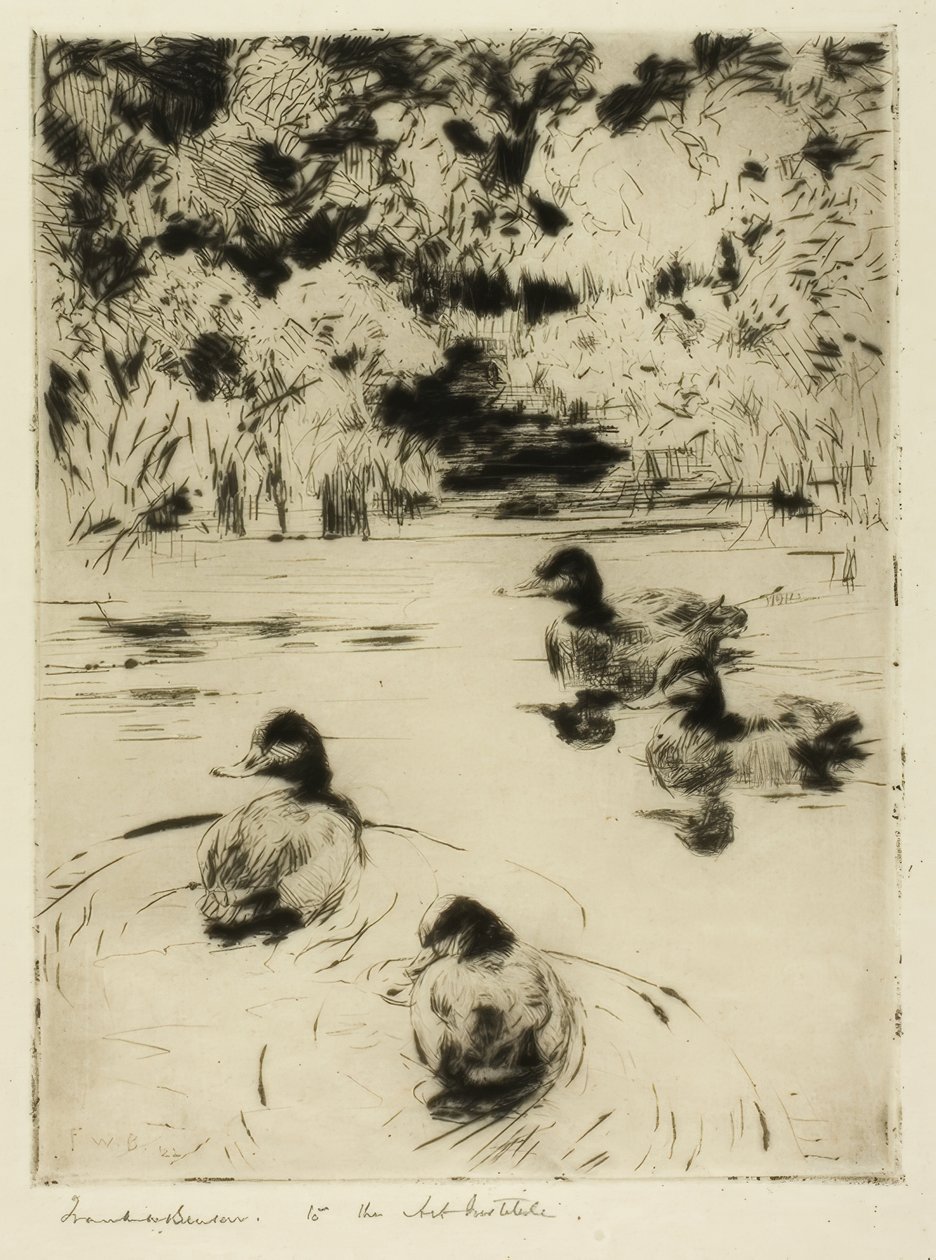 Små blåfåglar av Frank Weston Benson