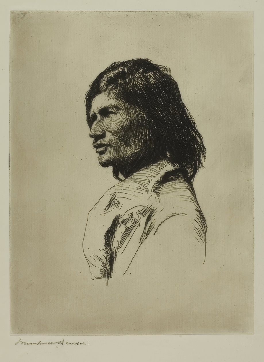 Nascaupée-indianer av Frank Weston Benson