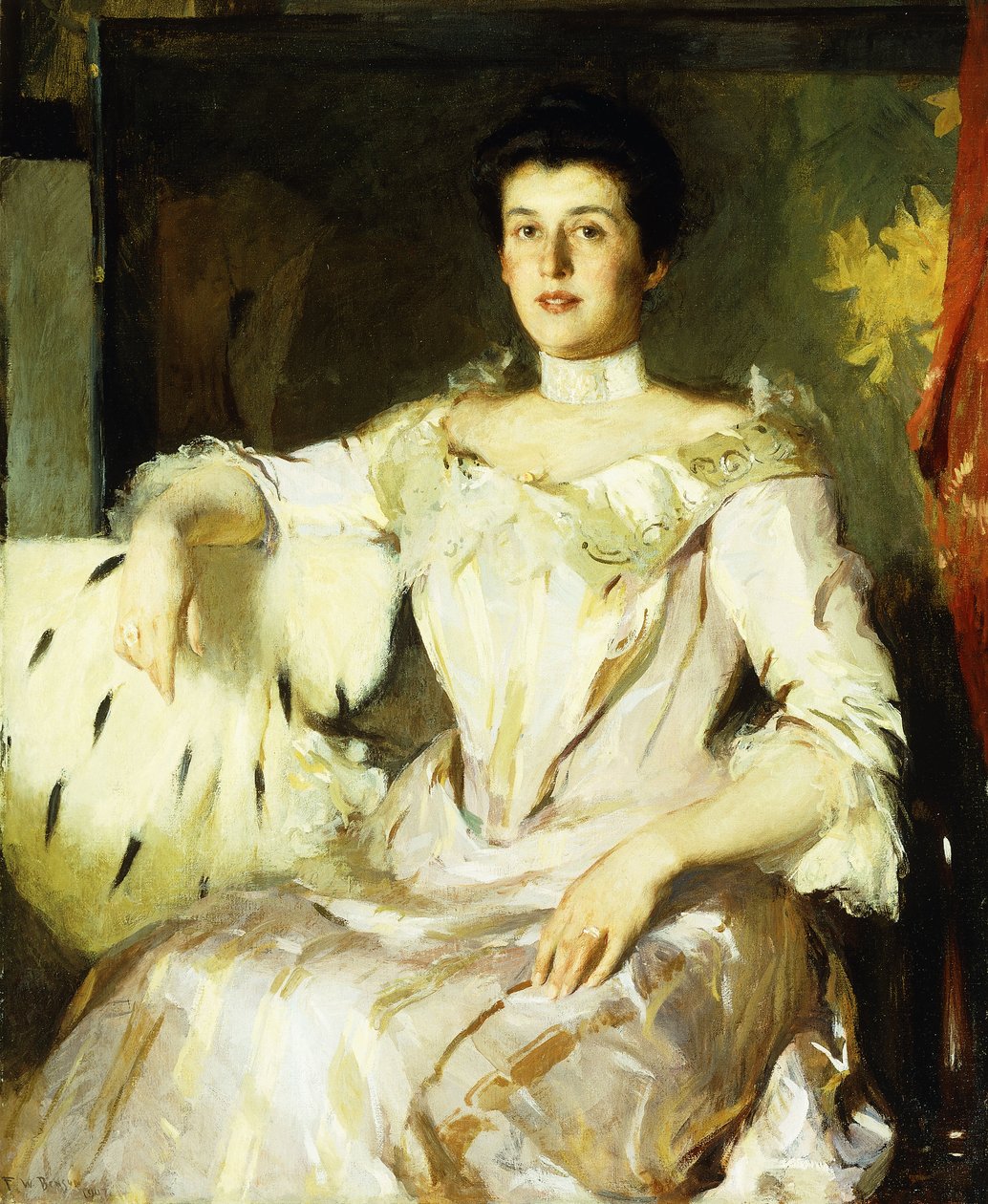 Porträtt av en dam av Frank Weston Benson